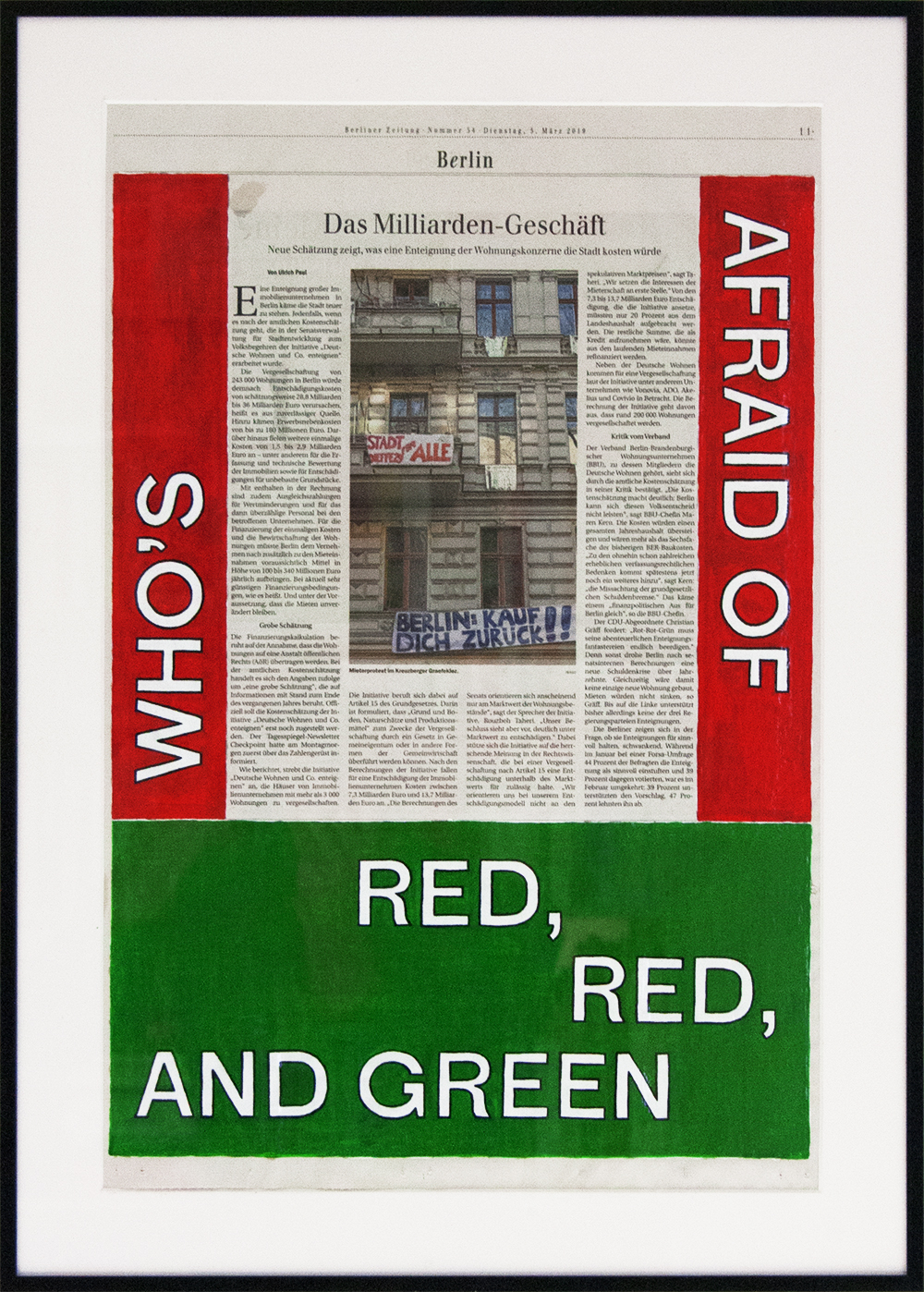 Who’s afraid of Red, Red, and Green